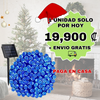 Luces Led con Panel solar Azules 22 Metros