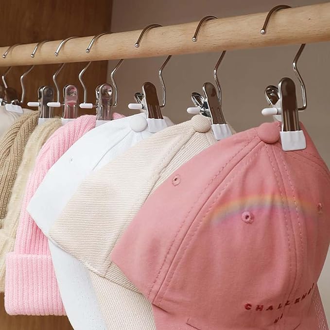 Pinzas de Acero Inoxidable con Gancho para Ropa