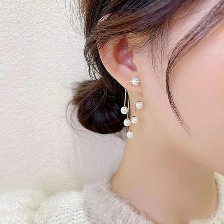 Pendientes Colgantes de Perla