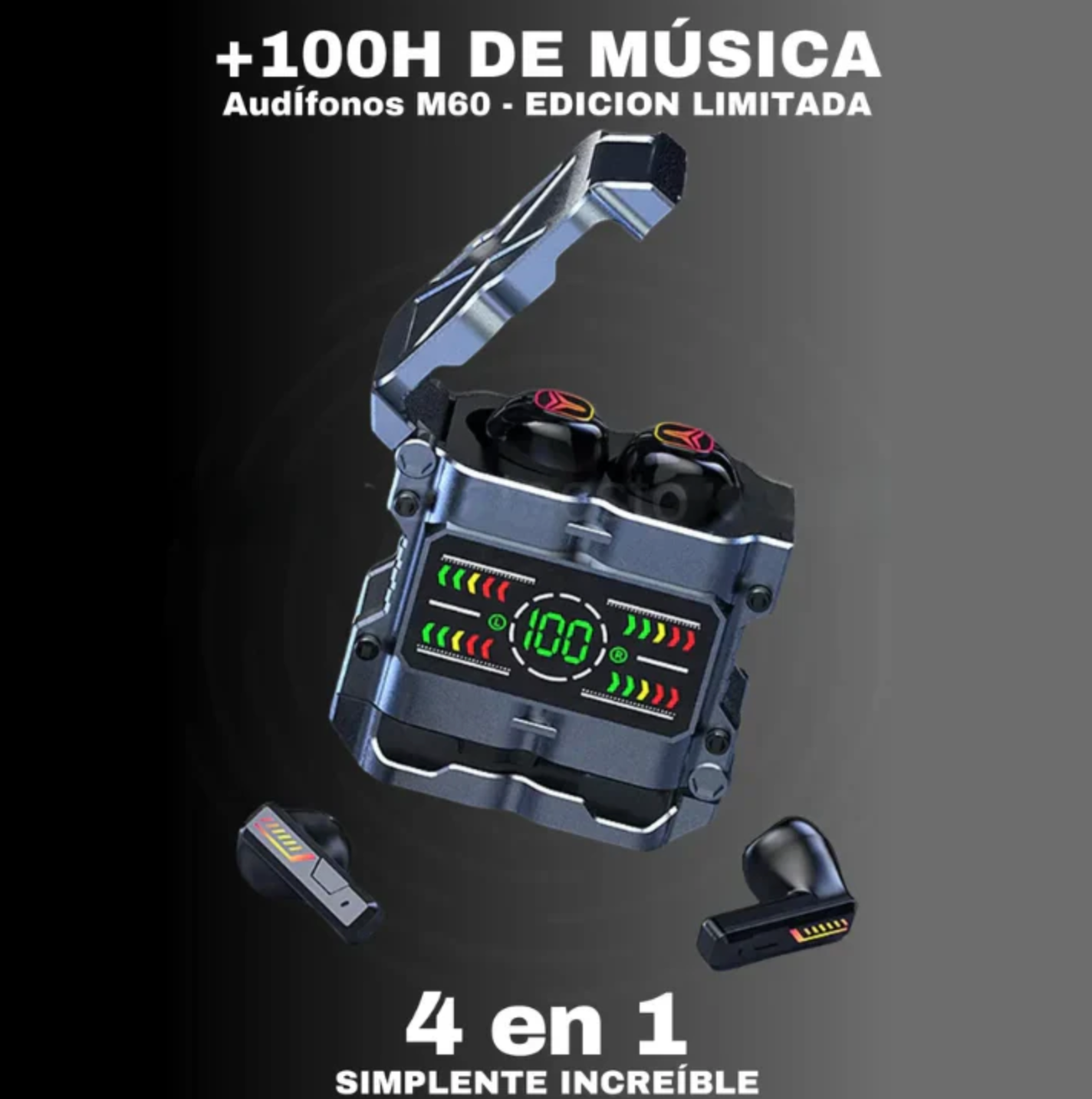 Audifonos M60 4 en 1 (MODELO 2025)