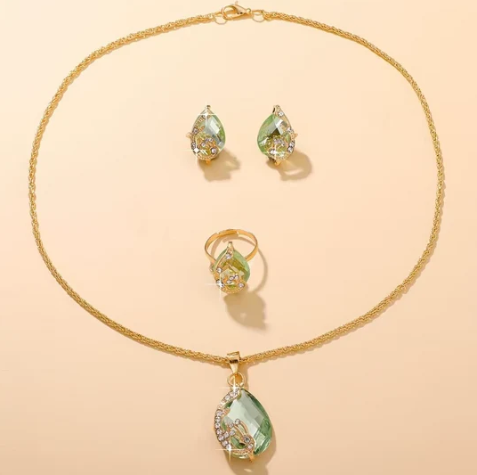Set de Joyeria Gota de Agua (3 piezas)