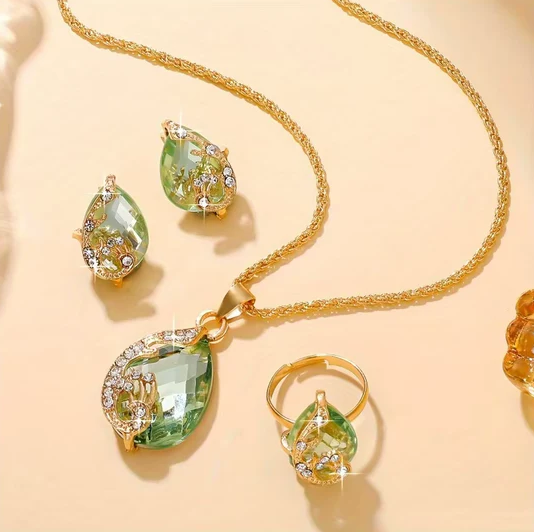 Set de Joyeria Gota de Agua (3 piezas)