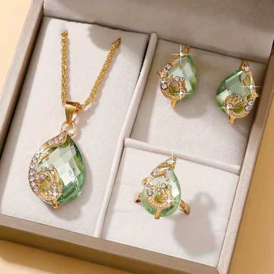Set de Joyeria Gota de Agua (3 piezas)