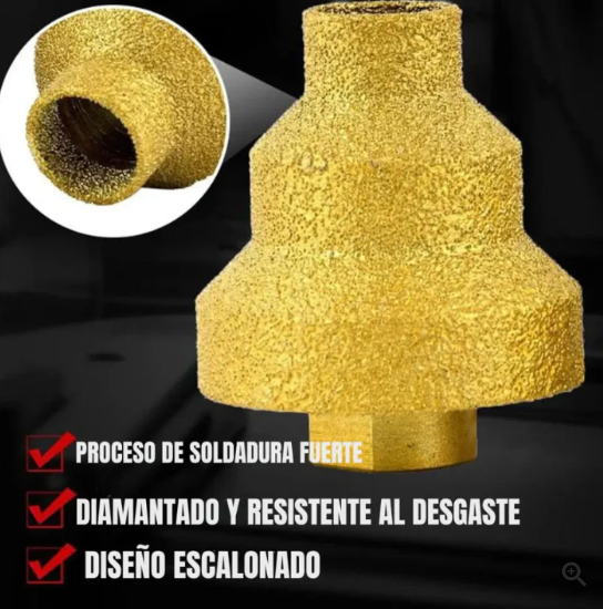 Broca Escalonada Diamantada