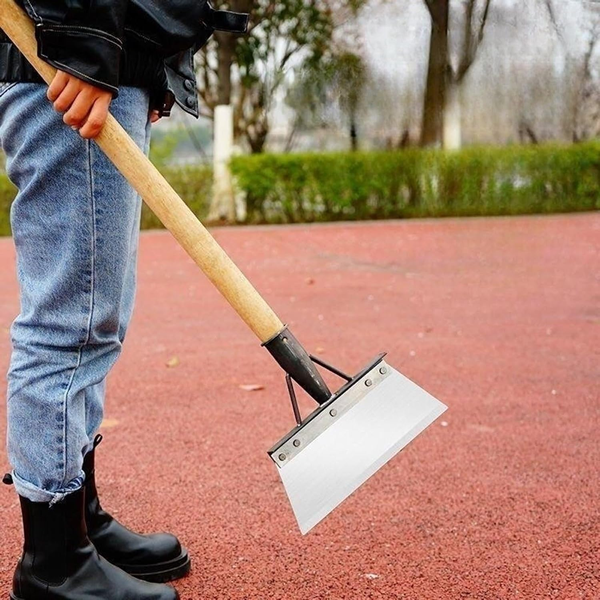 Pala de Cabeza Plana de Jardineria para Limpieza (Incluye Palo de Regalo 🎁)