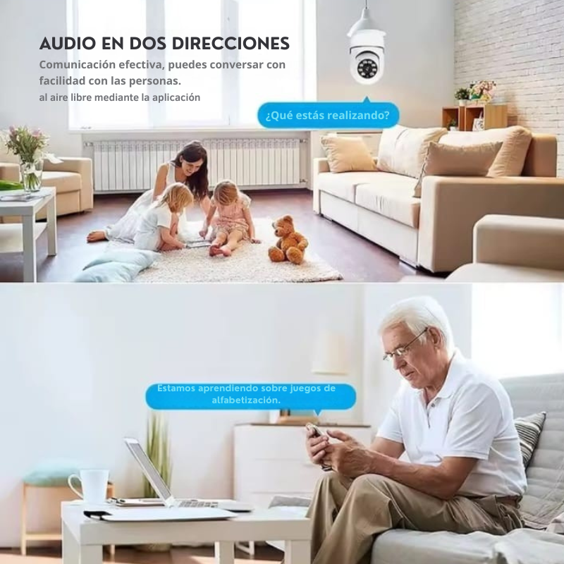 Cámara Bombillo E27 Smart AV380