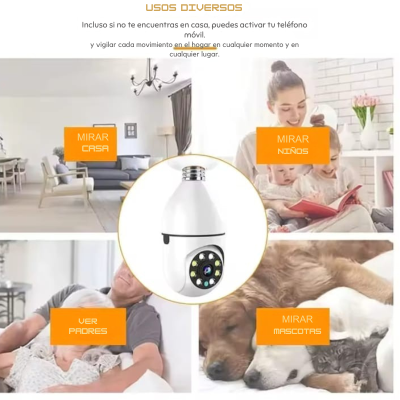 Cámara Bombillo E27 Smart AV380