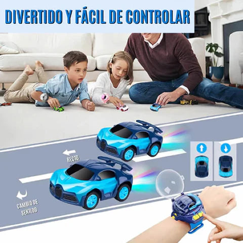 Reloj con Mini Carro a Control Remoto (El mejor regalo para niños)🎅🎁