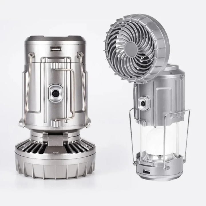 Lampara Solar con Ventilador