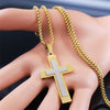 Collar de Cruz con Marco Dorado