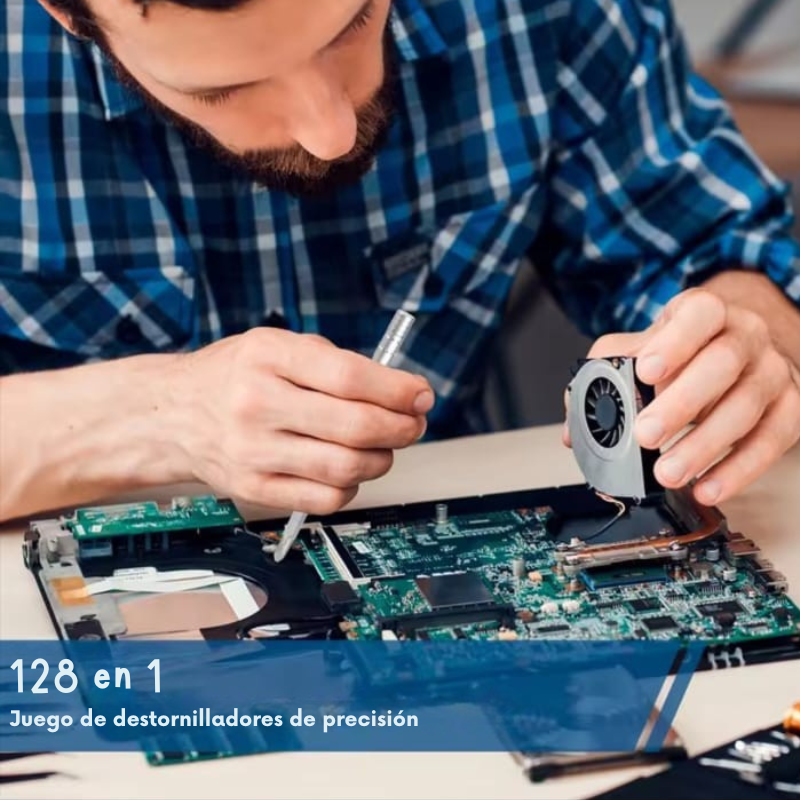 Set de Destornilladores de Precisión 128 en 1