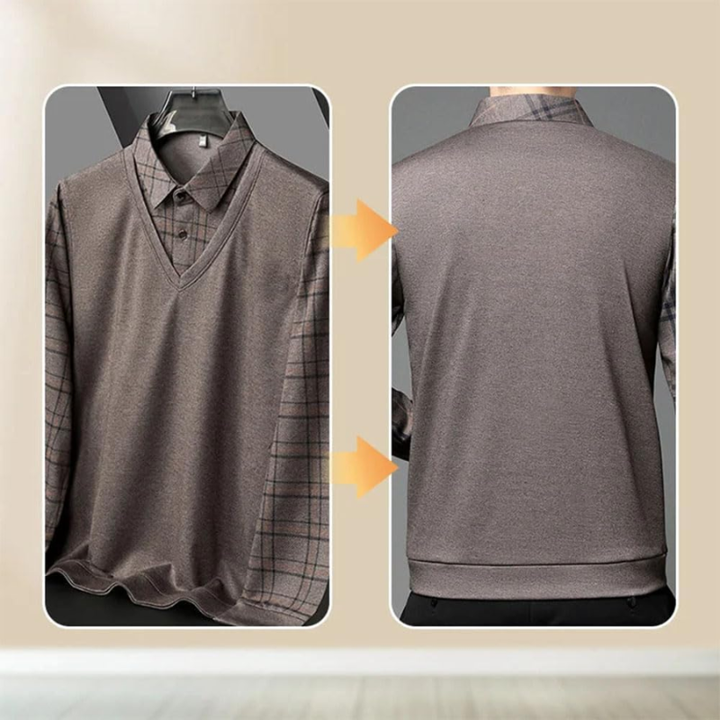 Camisa Estilo de 2 Piezas en 1