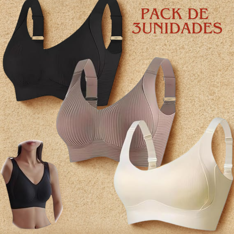 El Sujetador Flowomen Push-Up (pack de 3)