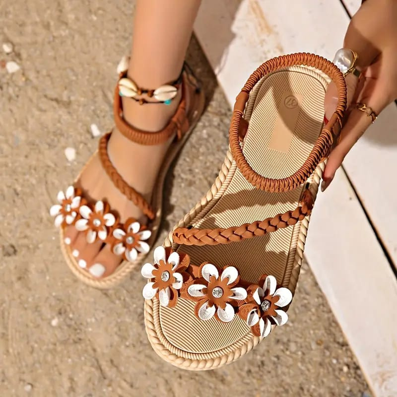 Sandalias Boho Chic Floral