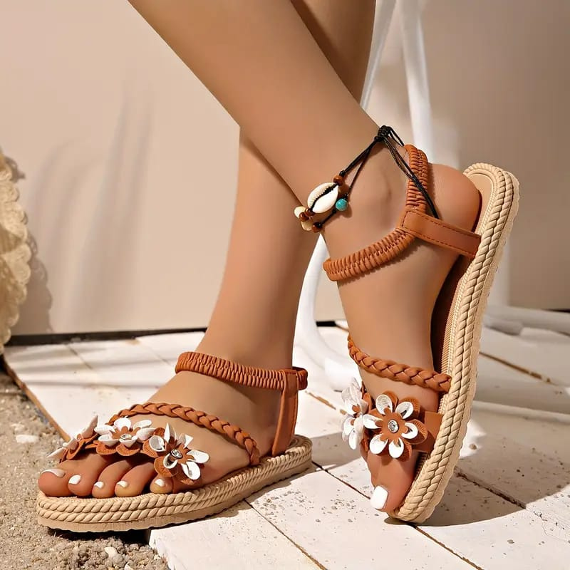 Sandalias Boho Chic Floral