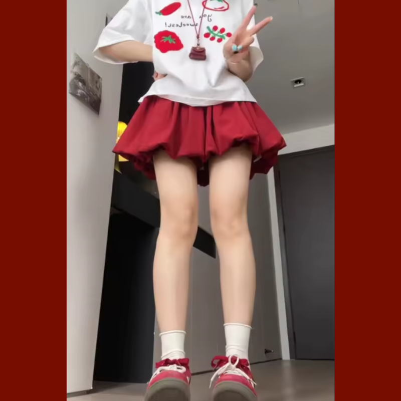 Falda Coreana Estilo Burbuja