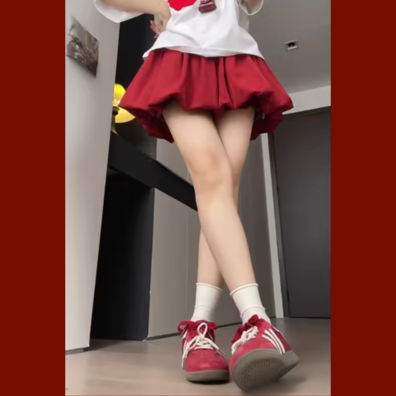 Falda Coreana Estilo Burbuja