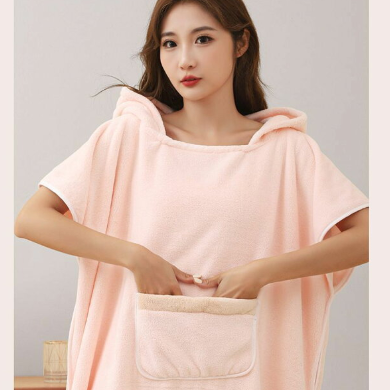 CoralLuxe – Albornoz de terciopelo