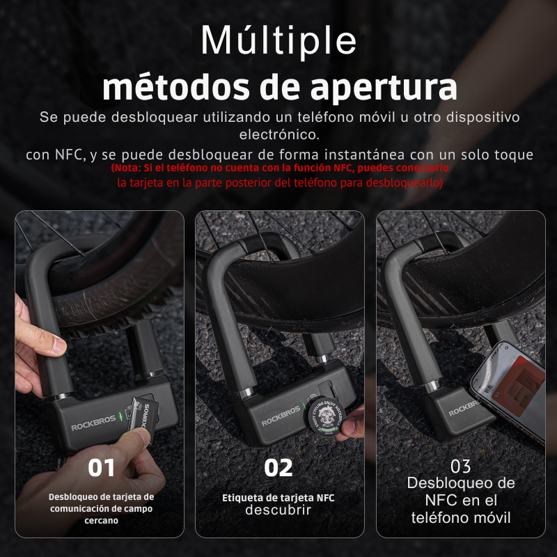 Candado Inteligente ROCKBROS con NFC