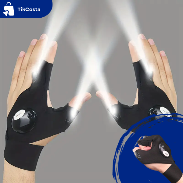 Guantes Impermeables con Luces LED (Par)